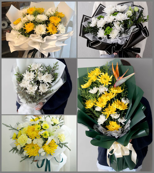 山东青岛即墨市移风店镇南张院村白事花束代送